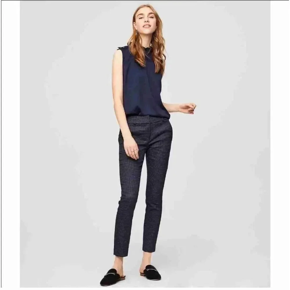 Ann Taylor LOFT Blue Marissa Skinny Trousers Size 8